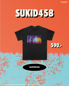 T-SHIRT SUKID458 OVERSIZED - BLACK