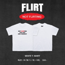 T-SHIRT FLIRT OVERSIZED-WHITE