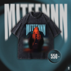 Pre-Order T-SHIRT MITEENNN OVERSIZED CAT2025 (เสื้อดำฟอก)