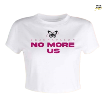 Crop T-Shirt No more us Bean -White